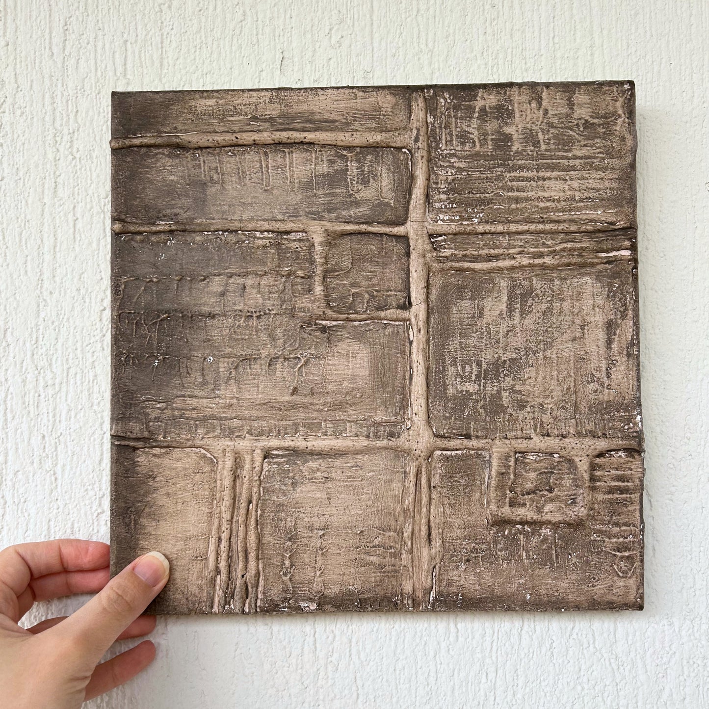 Japandi Wall Art – Earthy Sculptural Clay Wall Art